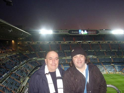 Jamie Cotton & Geoff Cotton in Estadio Santiago Bernabéu